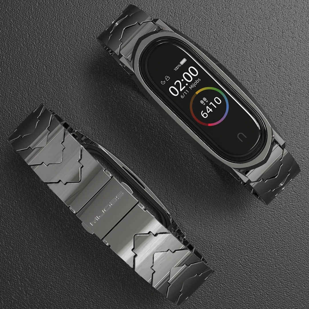 Ремінець MiJobs V-shape металевий для Xiaomi Mi Band 5/6/4/3 Black – фото, відгуки, характеристики в інтернет-магазині MoreKitov від продавця: MRK МРК| Купити в Україні: Києві, Харкові, Львові