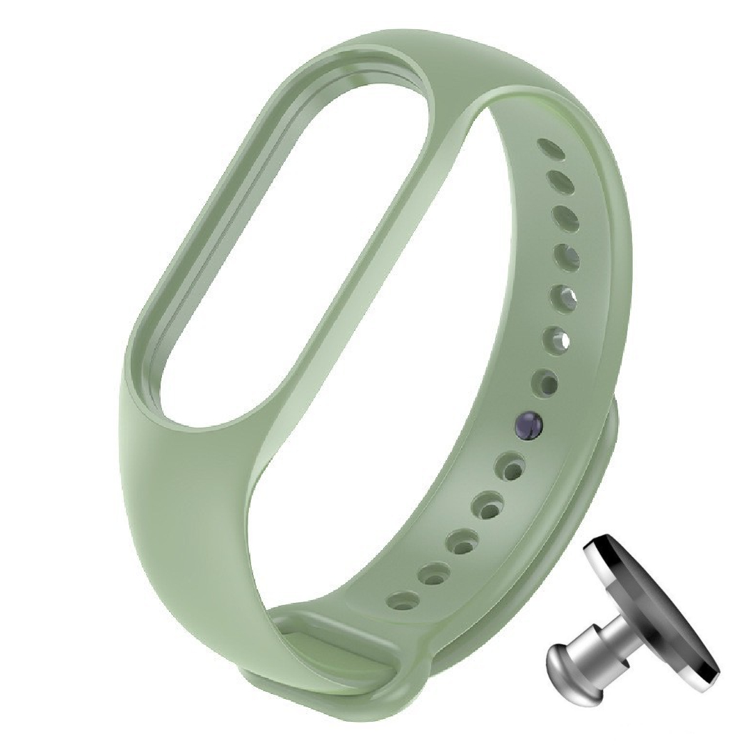 Силіконовий ремінець MRK для фітнес браслета Xiaomi Mi Band 4/3 (39) Фісташковий з металевою кнопкою – фото, відгуки, характеристики в інтернет-магазині MoreKitov від продавця: MRK МРК| Купити в Україні: Києві, Харкові, Львові