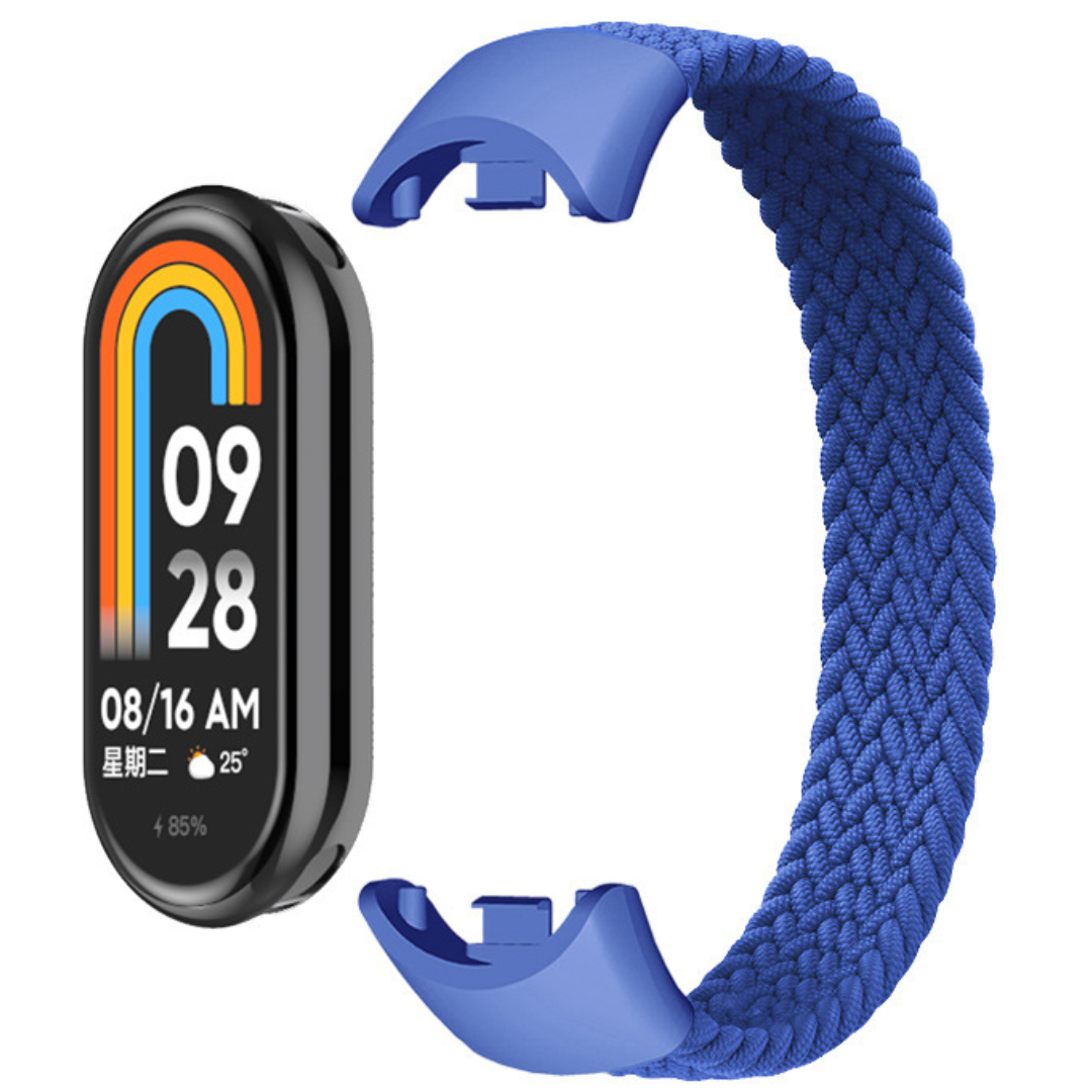 Ремінець тканинний Braided Mono Loop MRK для фітнес браслета Xiaomi Mi Band 8/9, розмір (L) 170mm Синій