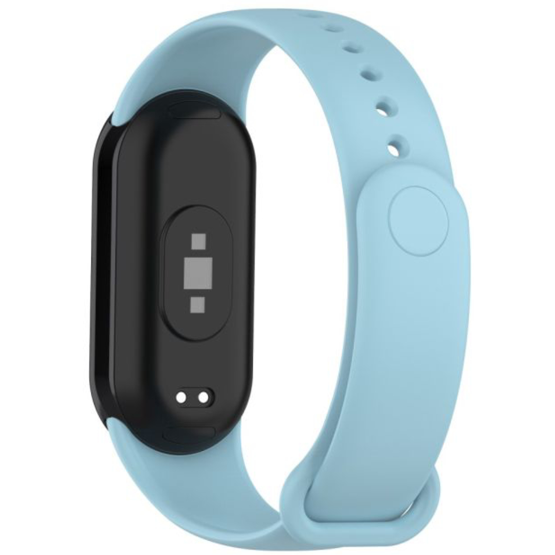 Силіконовий ремінець MRK для фітнес браслета Xiaomi Mi Band 8/9 Світло-блакитний
