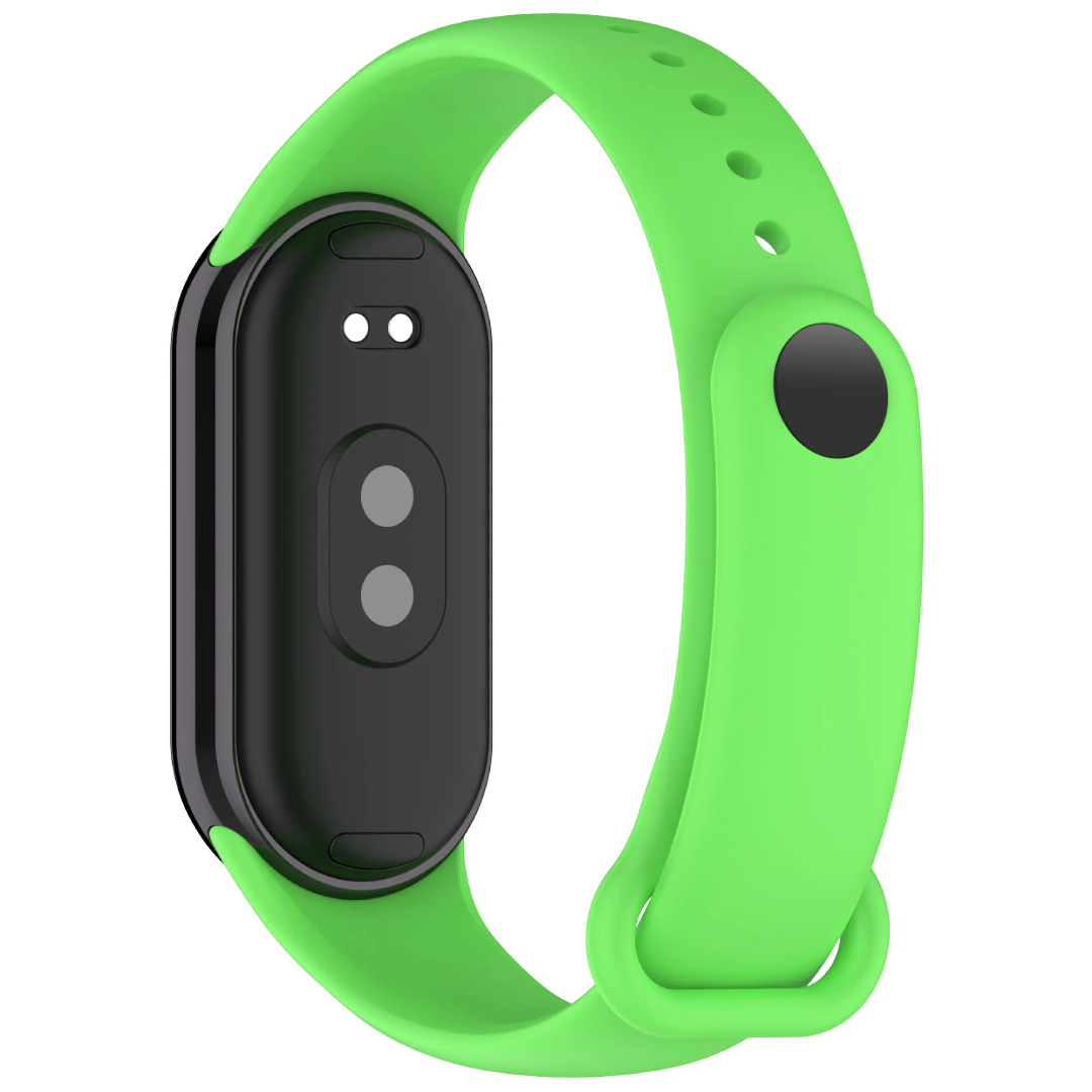 Силіконовий ремінець MRK для фітнес браслета Xiaomi Mi Band 8/9 Зелений Лайм