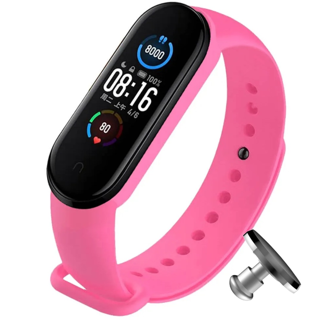 Силіконовий ремінець MRK для фітнес браслета Xiaomi Mi Band 6/5 рожевий Barbie (37) – фото, відгуки, характеристики в інтернет-магазині MoreKitov від продавця: MRK МРК| Купити в Україні: Києві, Харкові, Львові