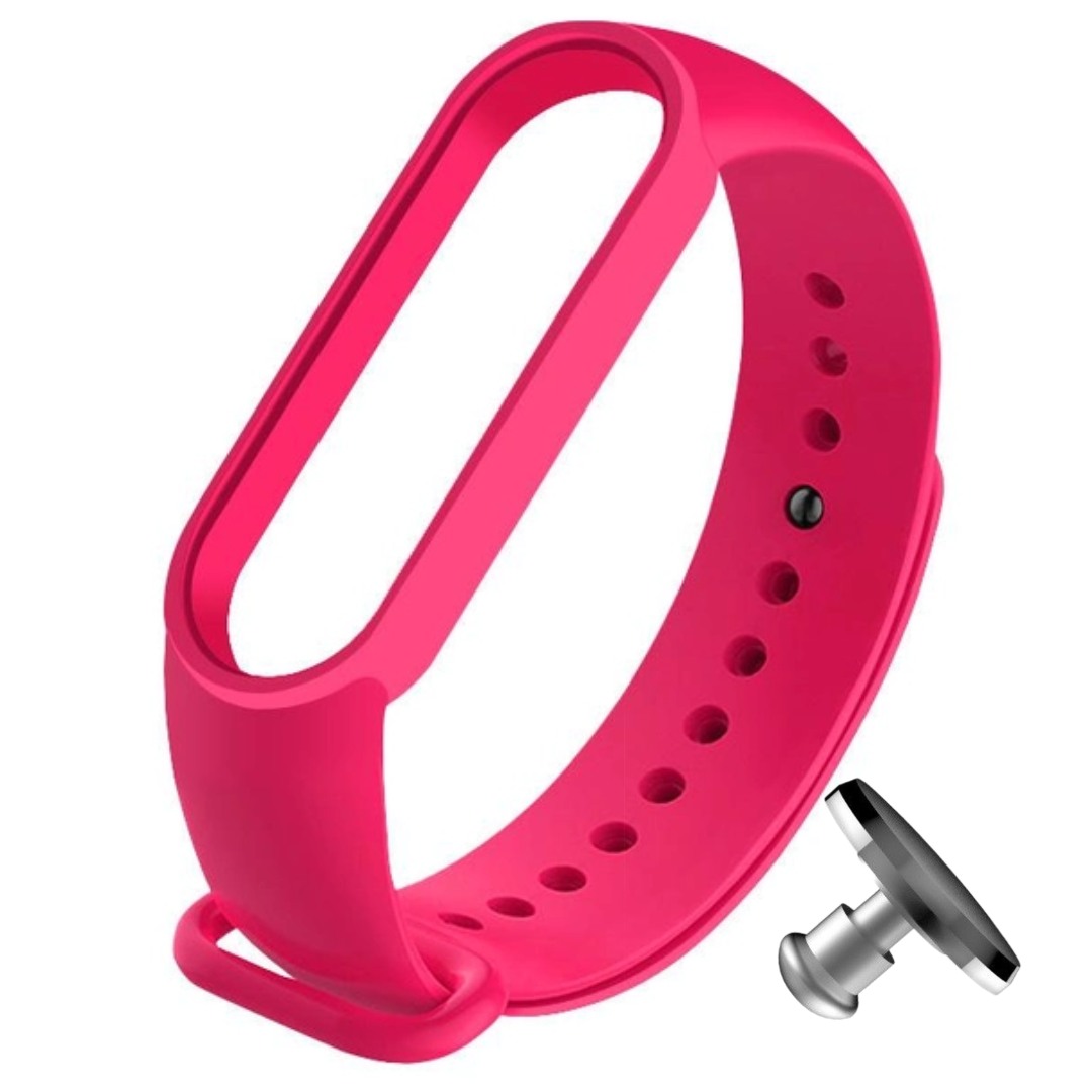 Силіконовий ремінець MRK для фітнесу браслета Xiaomi Mi Band 6/5 яскраво-рожевий (10) з металевою кнопкою – фото, відгуки, характеристики в інтернет-магазині MoreKitov від продавця: MRK МРК| Купити в Україні: Києві, Харкові, Львові