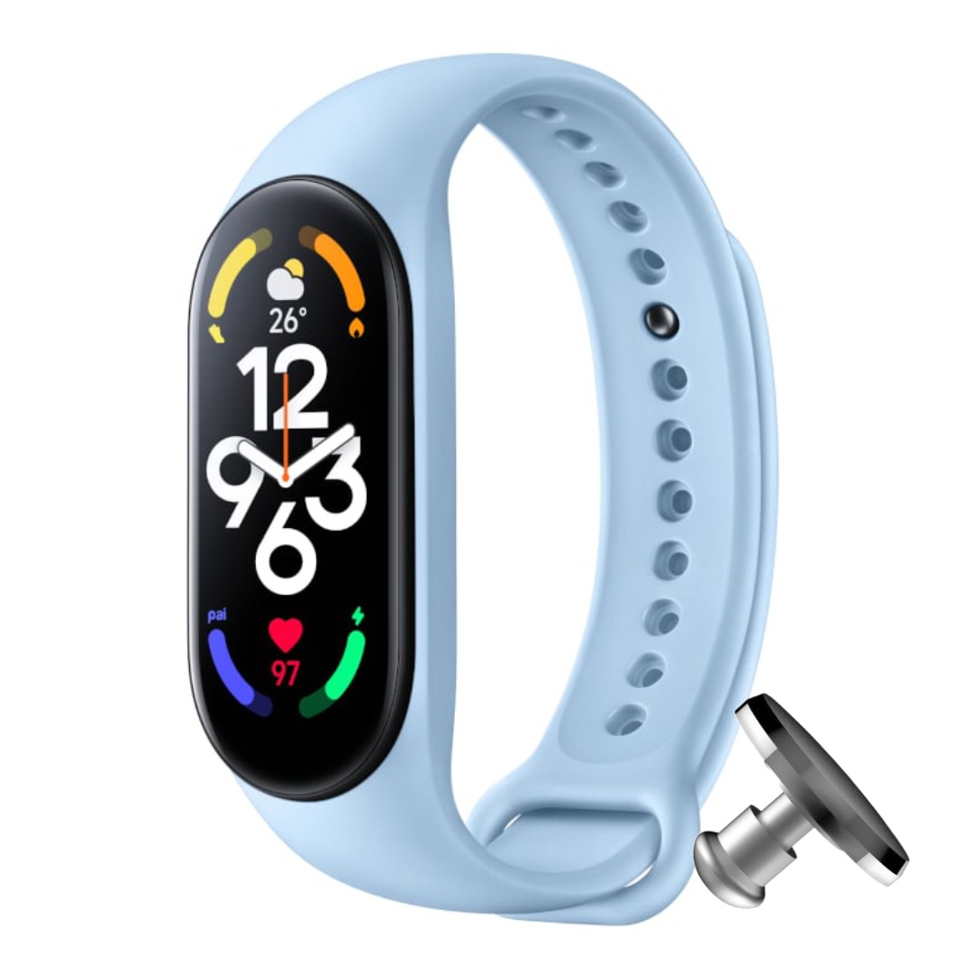 Силіконовий ремінець MRK для фітнес браслета Xiaomi Mi Band 6/5 світло-блакитний (30) – фото, відгуки, характеристики в інтернет-магазині MoreKitov від продавця: MRK МРК| Купити в Україні: Києві, Харкові, Львові