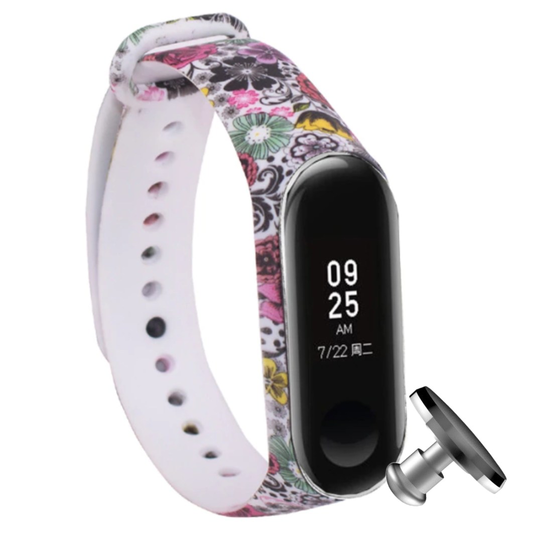 Силіконовий ремінець MRK для фітнесу браслета Xiaomi Mi Band 4/3 з малюнком Flowers (265) з металевою кнопкою – фото, відгуки, характеристики в інтернет-магазині MoreKitov від продавця: MRK МРК| Купити в Україні: Києві, Харкові, Львові