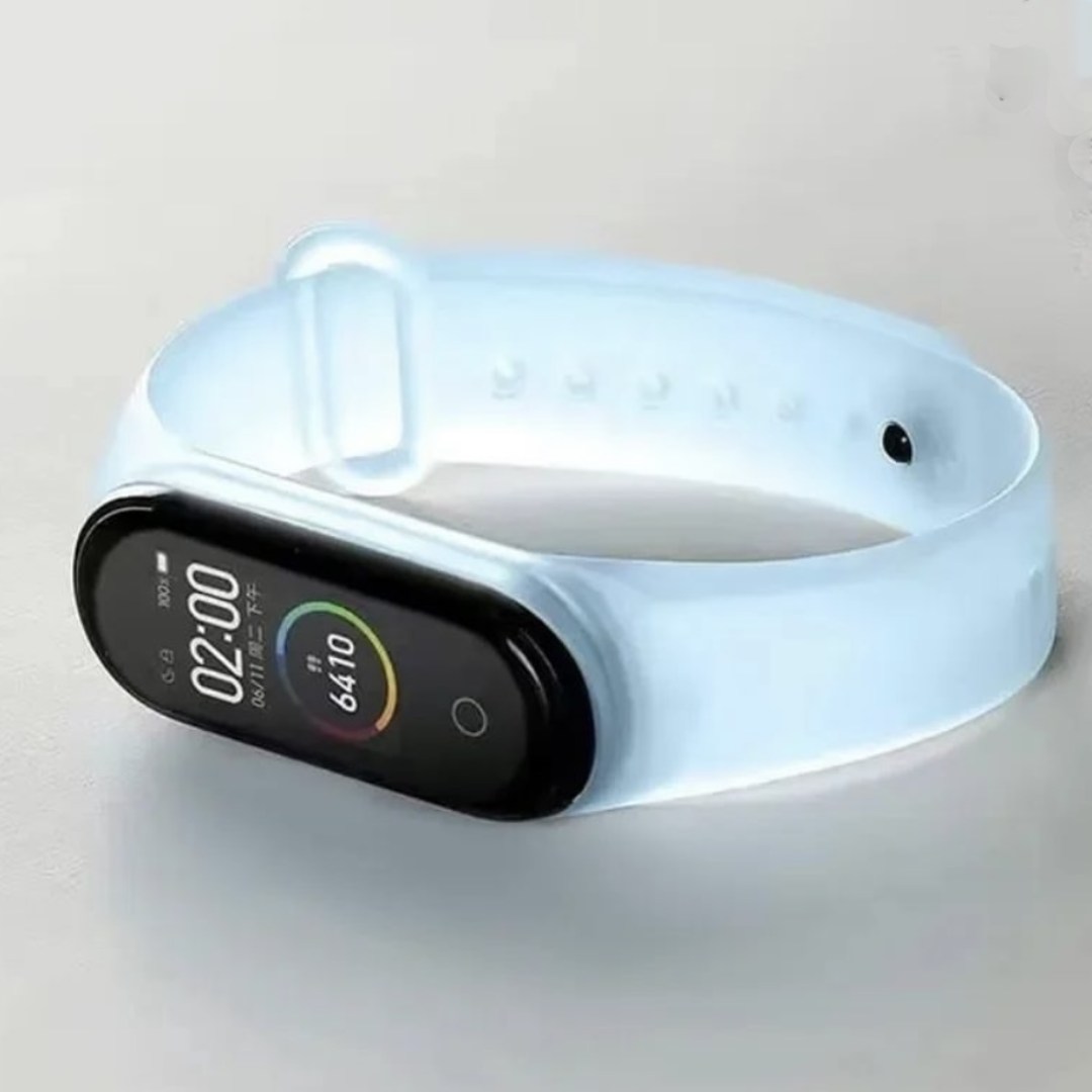 Ремінець силіконовий прозорий матовий для фітнес браслета Xiaomi Mi Band 3/4 Світло-блакитний – фото, відгуки, характеристики в інтернет-магазині MoreKitov від продавця: MRK МРК| Купити в Україні: Києві, Харкові, Львові