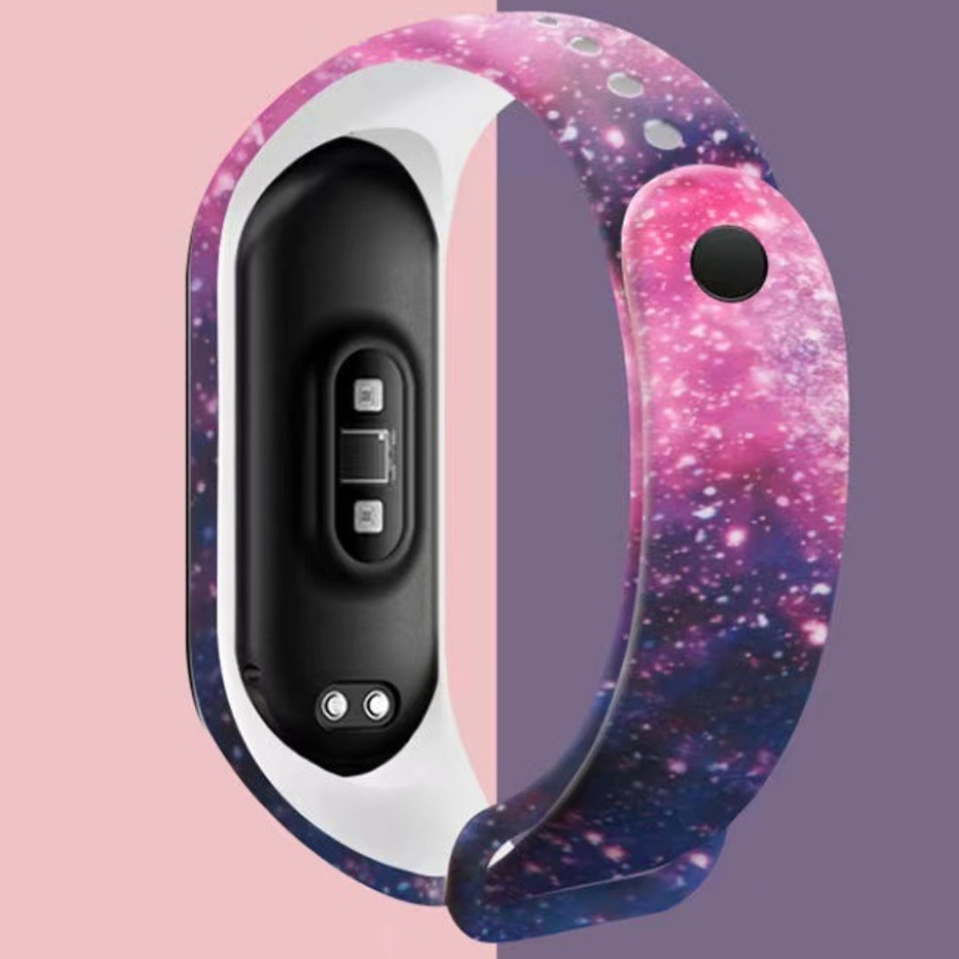 Силіконовий ремінець з дизайнерським принтом Galaxy для фітнес браслета Xiaomi Mi Band 5/6/7 Фіолетово-рожевий – фото, відгуки, характеристики в інтернет-магазині MoreKitov від продавця: MRK МРК| Купити в Україні: Києві, Харкові, Львові Силіконовий ремінець з дизайнерським принтом Galaxy для фітнес браслета Xiaomi Mi Band 5/6/7 Фіолетово-рожевий – фото, відгуки, характеристики в інтернет-магазині MoreKitov від продавця: MRK МРК| Купити в Україні: Києві, Харкові, Львові