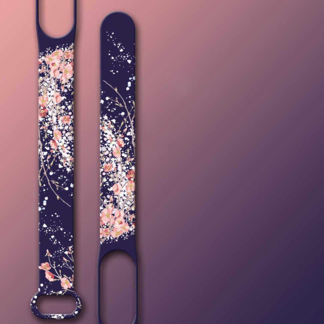 Силіконовий ремінець з дизайнерським принтом Champagne Sparkles для фітнес браслета Xiaomi Mi Band 5/6/7 Фіолетовий – фото, відгуки, характеристики в інтернет-магазині MoreKitov від продавця: MRK МРК| Купити в Україні: Києві, Харкові, Львові