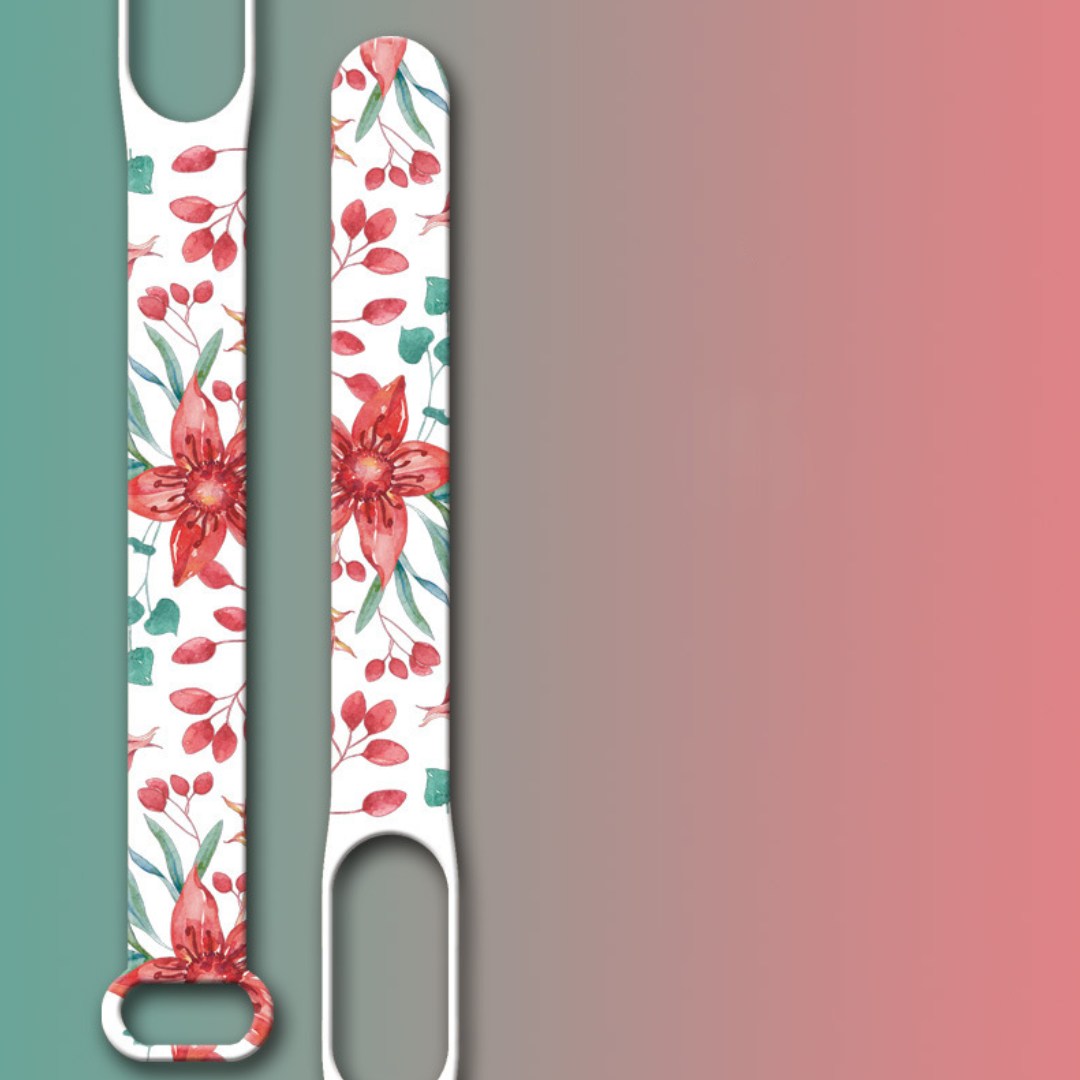 Силіконовий ремінець з дизайнерським принтом Pure Flower для фітнес браслета Xiaomi Mi Band 5/6/7 Білий – фото, відгуки, характеристики в інтернет-магазині MoreKitov від продавця: MRK МРК| Купити в Україні: Києві, Харкові, Львові