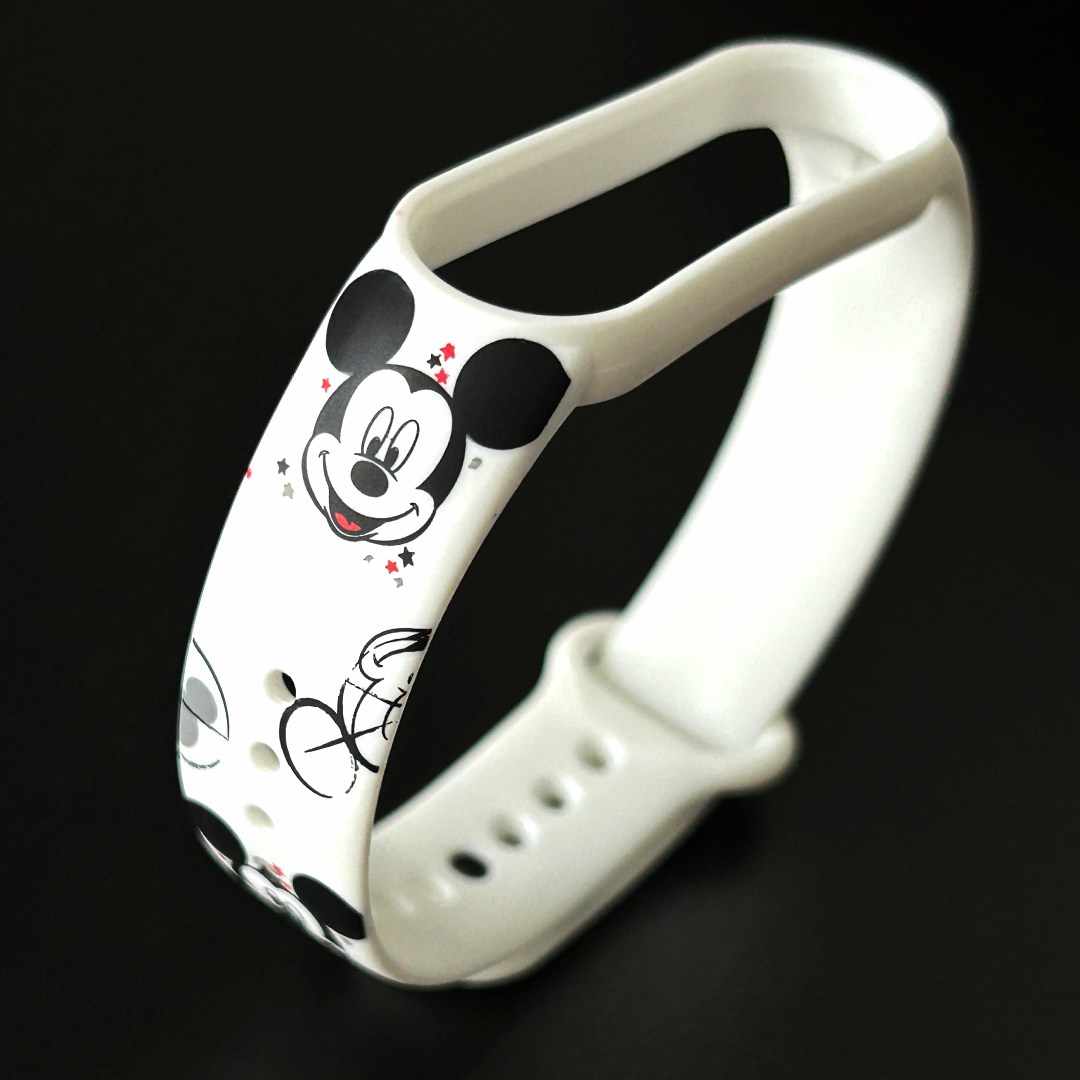 Силіконовий ремінець з дизайнерським принтом Mikkey для фітнес браслета Xiaomi Mi Band 3/4 Білий – фото, відгуки, характеристики в інтернет-магазині MoreKitov від продавця: MRK МРК| Купити в Україні: Києві, Харкові, Львові