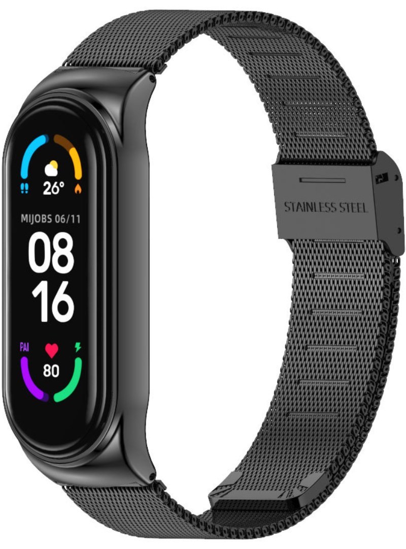Металевий ремінець міланське плетіння Mi Jobs Milano CS для фітнес браслета Xiaomi Mi Band 5/6 Чорний – фото, відгуки, характеристики в інтернет-магазині MoreKitov від продавця: MRK МРК| Купити в Україні: Києві, Харкові, Львові Металевий ремінець міланське плетіння Mi Jobs Milano CS для фітнес браслета Xiaomi Mi Band 5/6 Чорний – фото, відгуки, характеристики в інтернет-магазині MoreKitov від продавця: MRK МРК| Купити в Україні: Києві, Харкові, Львові