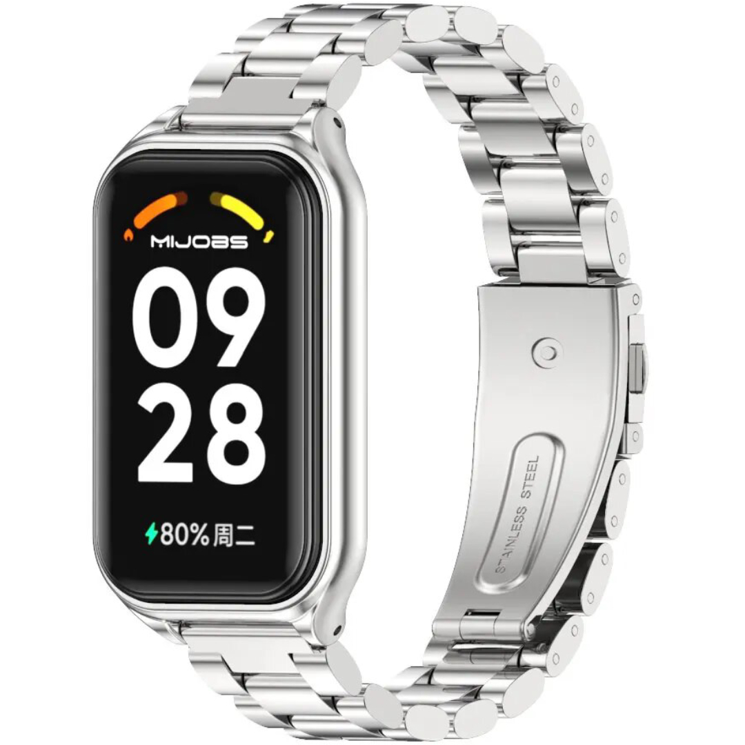 Ремінець металевий Mi Jobs Plus для фітнес браслета Mi Smart Band 8 Active/ Redmi Smart Band 2 Silver – фото, відгуки, характеристики в інтернет-магазині MoreKitov від продавця: MRK МРК| Купити в Україні: Києві, Харкові, Львові Ремінець металевий Mi Jobs Plus для фітнес браслета Mi Smart Band 8 Active/ Redmi Smart Band 2 Silver – фото, відгуки, характеристики в інтернет-магазині MoreKitov від продавця: MRK МРК| Купити в Україні: Києві, Харкові, Львові