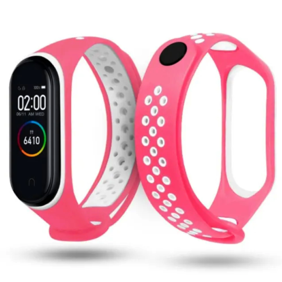 Силіконовий ремінець Nike style для фітнес-браслету Xiaomi Mi Band 3/4 Рожевий з білим + металева кнопка – фото, відгуки, характеристики в інтернет-магазині MoreKitov від продавця: MRK МРК| Купити в Україні: Києві, Харкові, Львові 2 Силіконовий ремінець Nike style для фітнес-браслету Xiaomi Mi Band 3/4 Рожевий з білим + металева кнопка – фото, відгуки, характеристики в інтернет-магазині MoreKitov від продавця: MRK МРК| Купити в Україні: Києві, Харкові, Львові 2