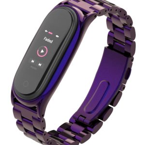 Ремінець MiJobs Plus металевий для Xiaomi Mi Band 5/6/4/3 Purple – фото, відгуки, характеристики в інтернет-магазині MoreKitov від продавця: MRK МРК| Купити в Україні: Києві, Харкові, Львові