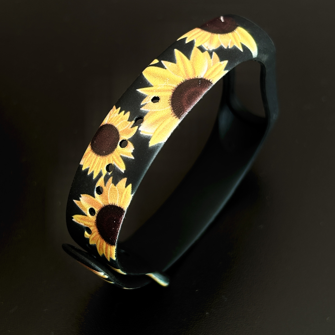 Силіконовий ремінець з дизайнерським принтом Sunflowers для фітнес браслета Xiaomi Mi Band 6/5 Чорний – фото, відгуки, характеристики в інтернет-магазині MoreKitov від продавця: MRK МРК| Купити в Україні: Києві, Харкові, Львові