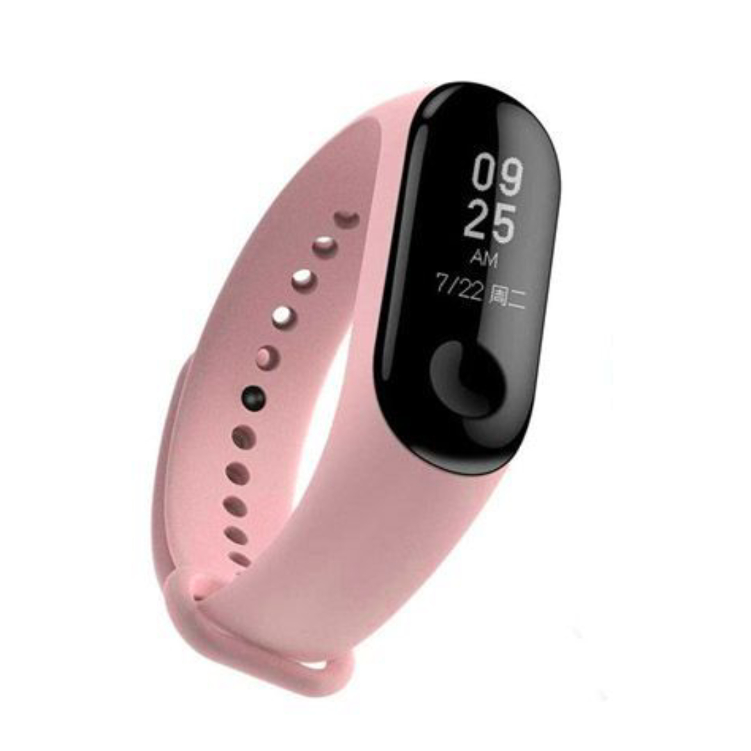 Силіконовий ремінець MRK для фітнесу браслета Xiaomi Mi Band 4/3 Світло-рожевий (17) з металевою кнопкою 3 Силіконовий ремінець MRK для фітнесу браслета Xiaomi Mi Band 4/3 Світло-рожевий (17) з металевою кнопкою 3