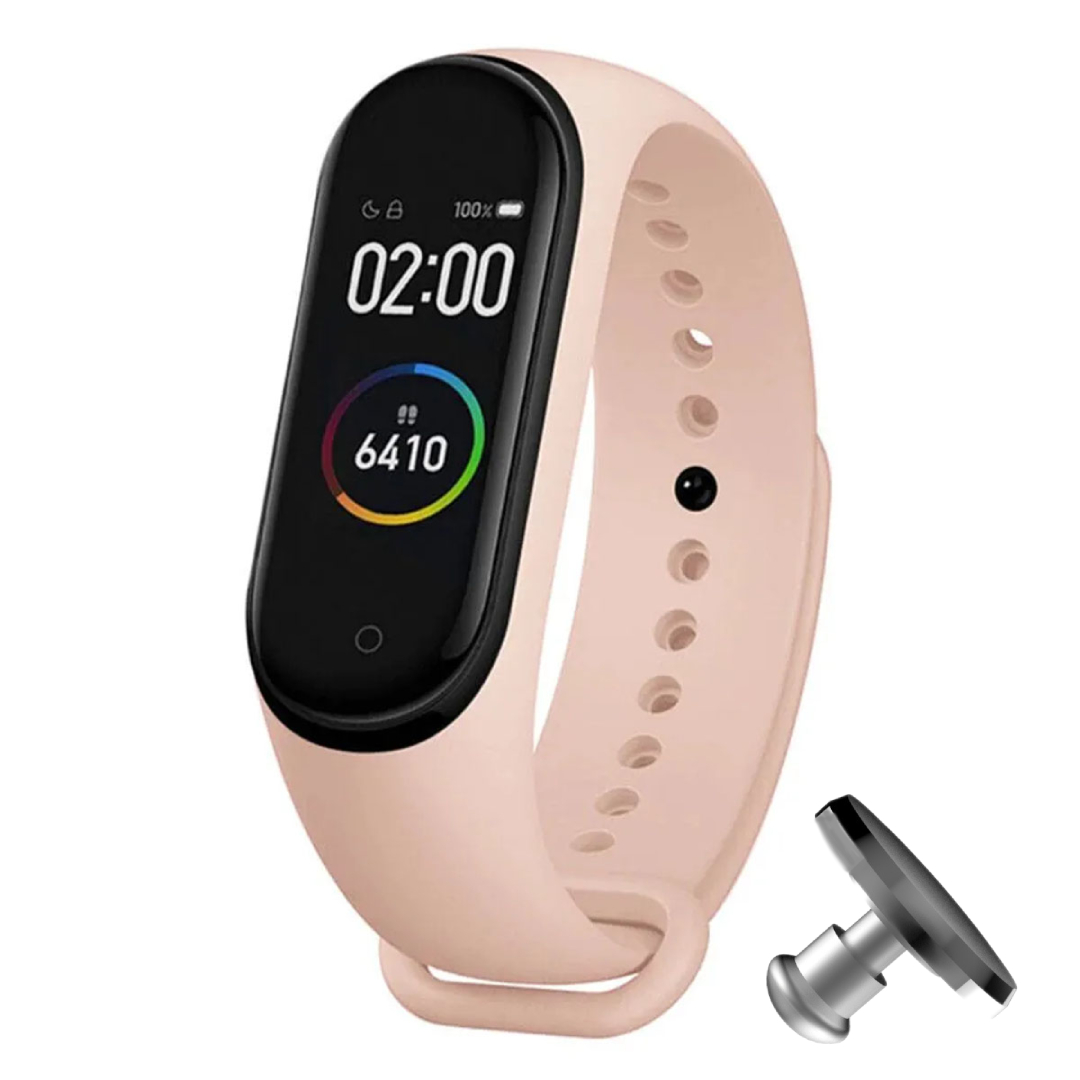 Силіконовий ремінець MRK для фітнесу браслета Xiaomi Mi Band 4/3 Пудра (40) з металевою кнопкою – фото, відгуки, характеристики в інтернет-магазині MoreKitov від продавця: MRK МРК| Купити в Україні: Києві, Харкові, Львові