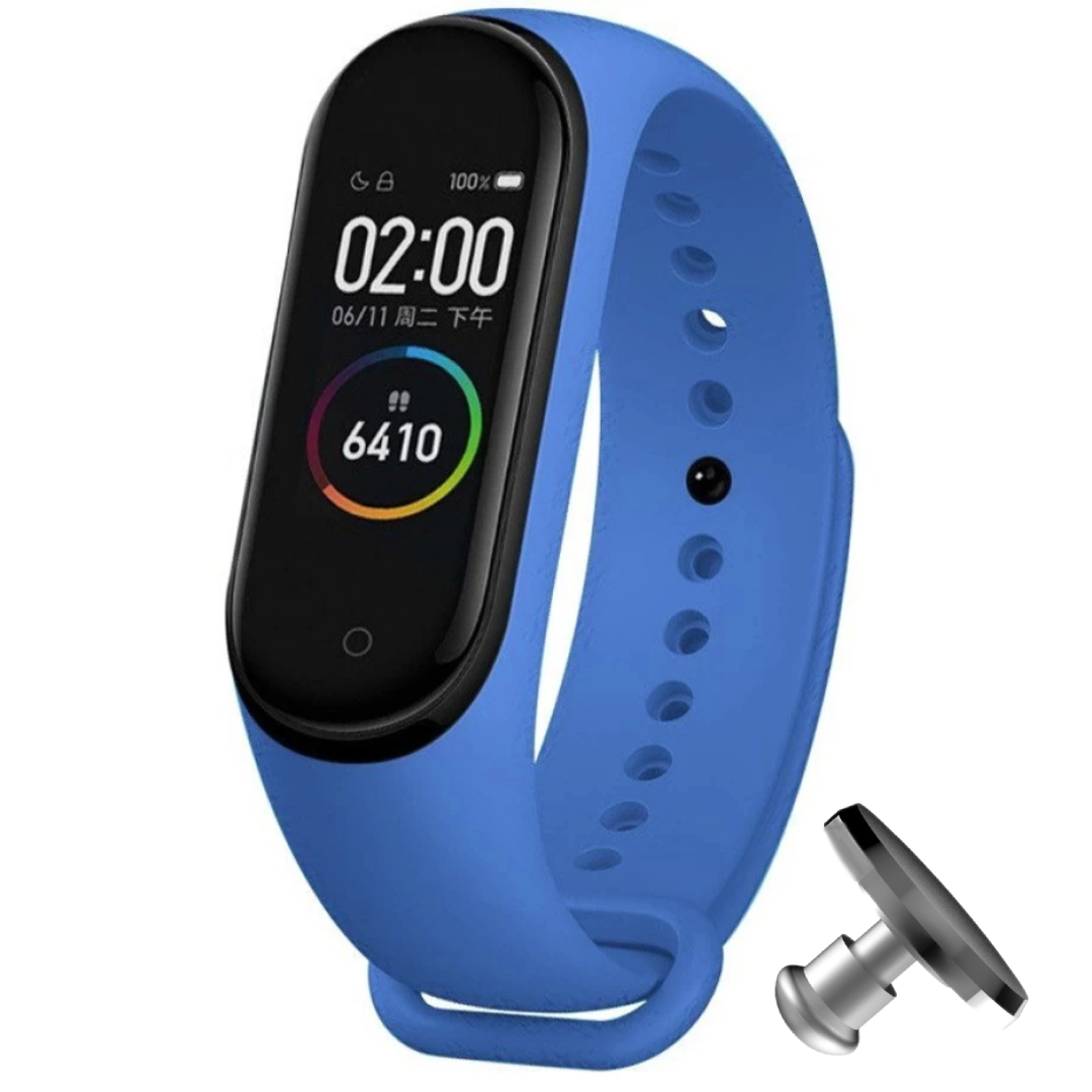 Силіконовий ремінець MRK для фітнесу браслета Xiaomi Mi Band 4/3 Синій (32) з металевою кнопкою – фото, відгуки, характеристики в інтернет-магазині MoreKitov від продавця: MRK МРК| Купити в Україні: Києві, Харкові, Львові