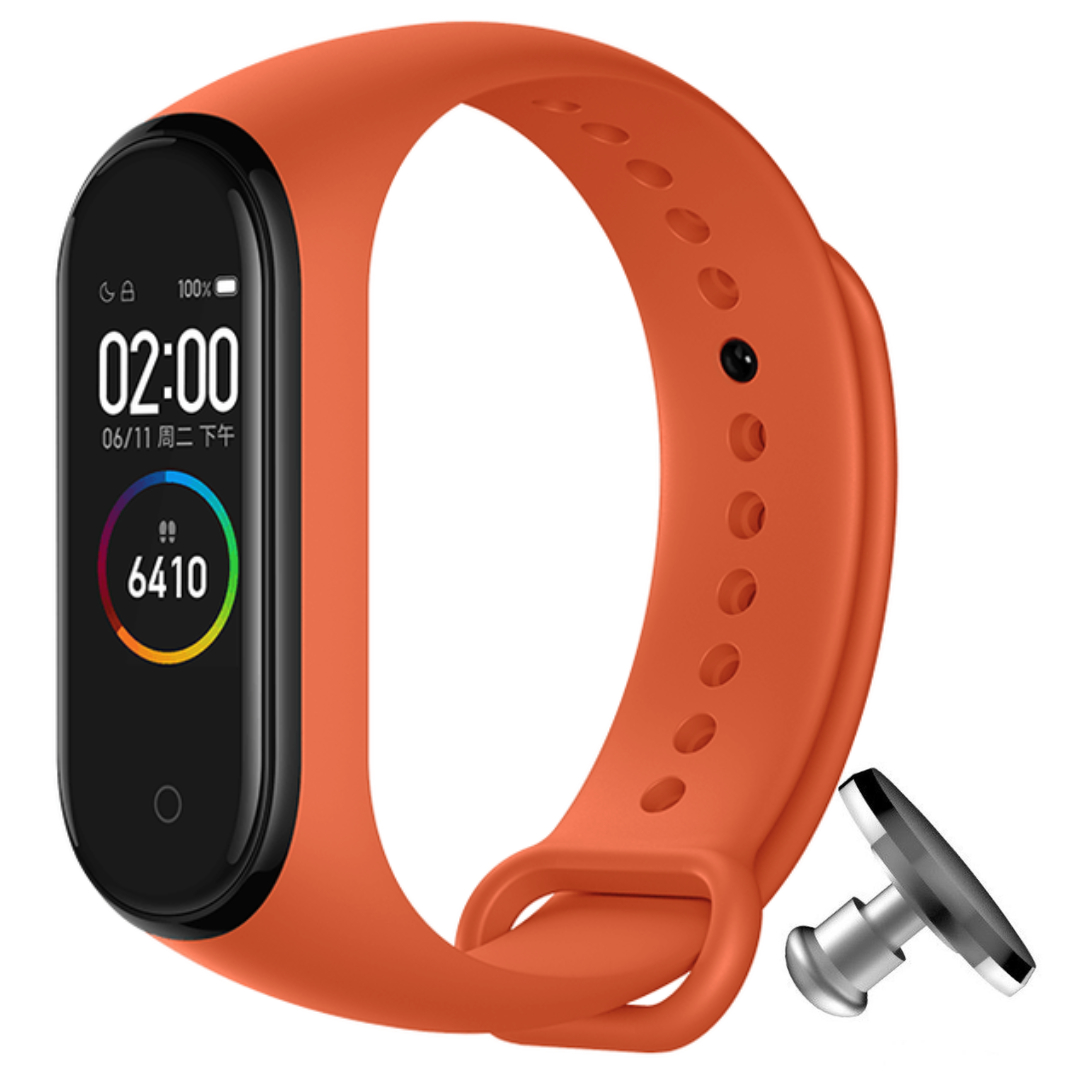 Силіконовий ремінець MRK для фітнес браслета Xiaomi Mi Band 4/3 Помаранчевий з металевою кнопкою – фото, відгуки, характеристики в інтернет-магазині MoreKitov від продавця: MRK МРК| Купити в Україні: Києві, Харкові, Львові