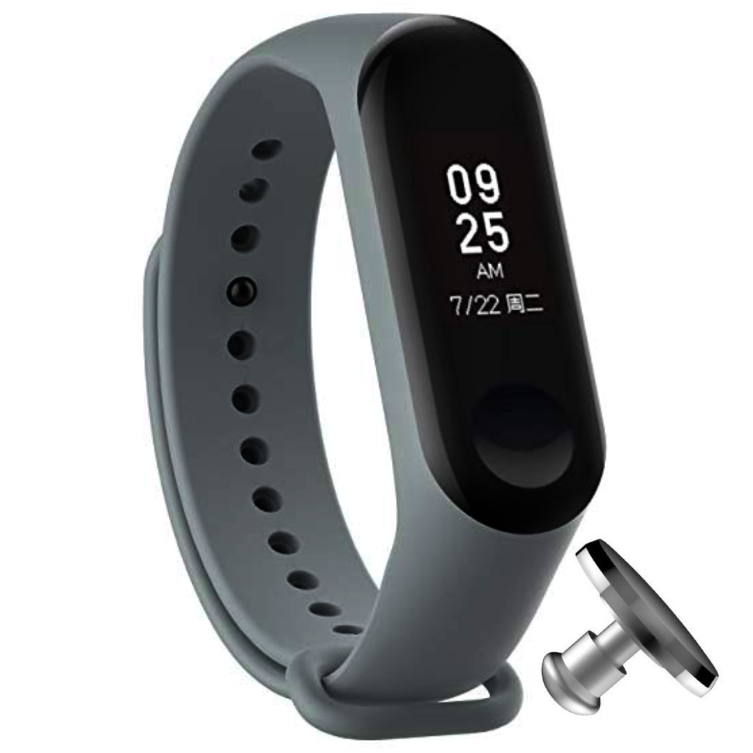 Силіконовий ремінець MRK для фітнесу браслета Xiaomi Mi Band 4/3 Темно-сірий (25) з металевою кнопкою – фото, відгуки, характеристики в інтернет-магазині MoreKitov від продавця: MRK МРК| Купити в Україні: Києві, Харкові, Львові