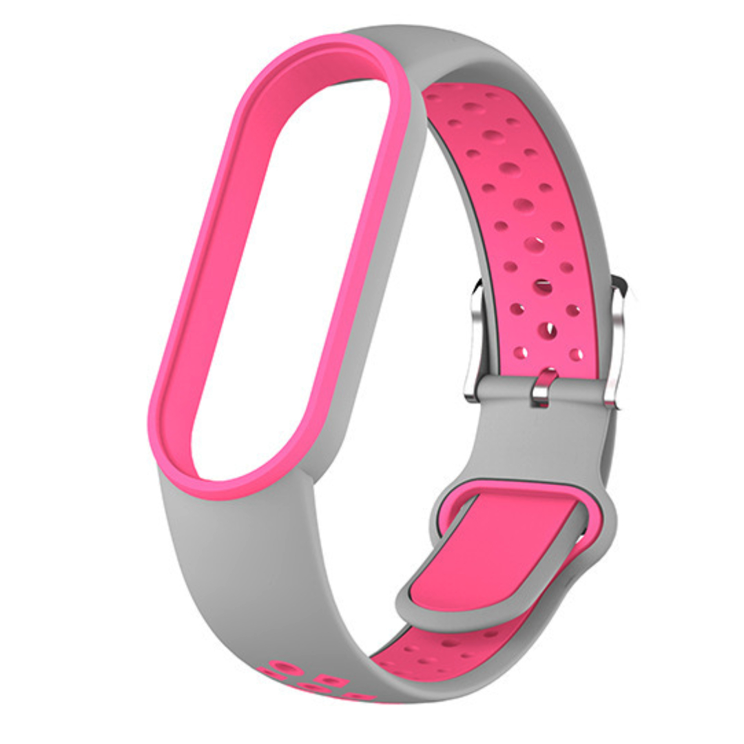 Силіконовий ремінець Nike style для фітнес-браслету Xiaomi Mi Band 5/6/7 з металевою застібкою Сірий з рожевим – фото, відгуки, характеристики в інтернет-магазині MoreKitov від продавця: MRK МРК| Купити в Україні: Києві, Харкові, Львові
