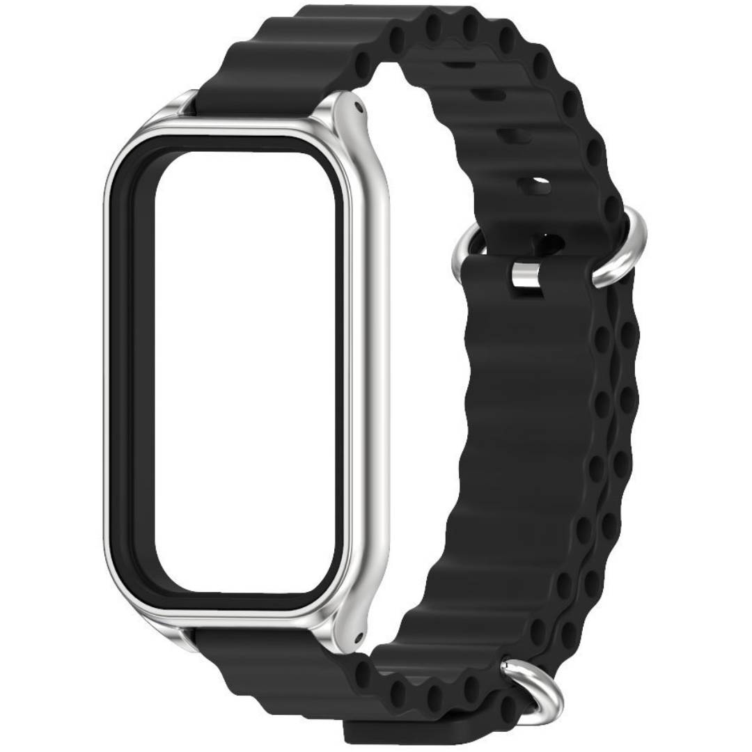 Ремінець силіконовий Mi Jobs Flex для фітнес браслета для Mi Smart Band 8 Active/ Redmi Smart Band 2 з металевим корпусом чорний зі срібним – фото, відгуки, характеристики в інтернет-магазині MoreKitov від продавця: MRK МРК| Купити в Україні: Києві, Харкові, Львові Ремінець силіконовий Mi Jobs Flex для фітнес браслета для Mi Smart Band 8 Active/ Redmi Smart Band 2 з металевим корпусом чорний зі срібним – фото, відгуки, характеристики в інтернет-магазині MoreKitov від продавця: MRK МРК| Купити в Україні: Києві, Харкові, Львові