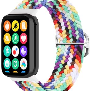 Тканинний ремінець MRK Braided Loop для фітнес браслета Mi Smart Band 8 Pro/9Pro/ Xiaomi Redmi Watch 4/5 з металевим регулятором довжини Білий Rainbow – фото, відгуки, характеристики в інтернет-магазині MoreKitov від продавця: MRK МРК| Купити в Україні: Києві, Харкові, Львові