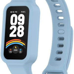 Ремінець силіконовий MRK для фітнес браслета Mi Smart Band 9 Active Light Blue – фото, відгуки, характеристики в інтернет-магазині MoreKitov від продавця: MRK МРК| Купити в Україні: Києві, Харкові, Львові