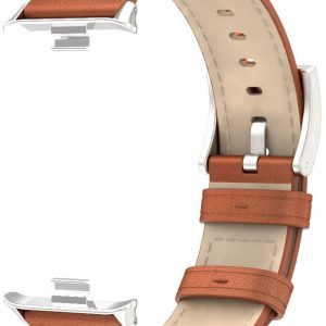 Шкіряний ремінець Mi Jobs Elegance з металевим кріпленням для фітнес браслета Mi Smart Band 8 Pro/9Pro/ Xiaomi Redmi Watch 4/5 Brown + Silver – фото, відгуки, характеристики в інтернет-магазині MoreKitov від продавця: MRK МРК| Купити в Україні: Києві, Харкові, Львові