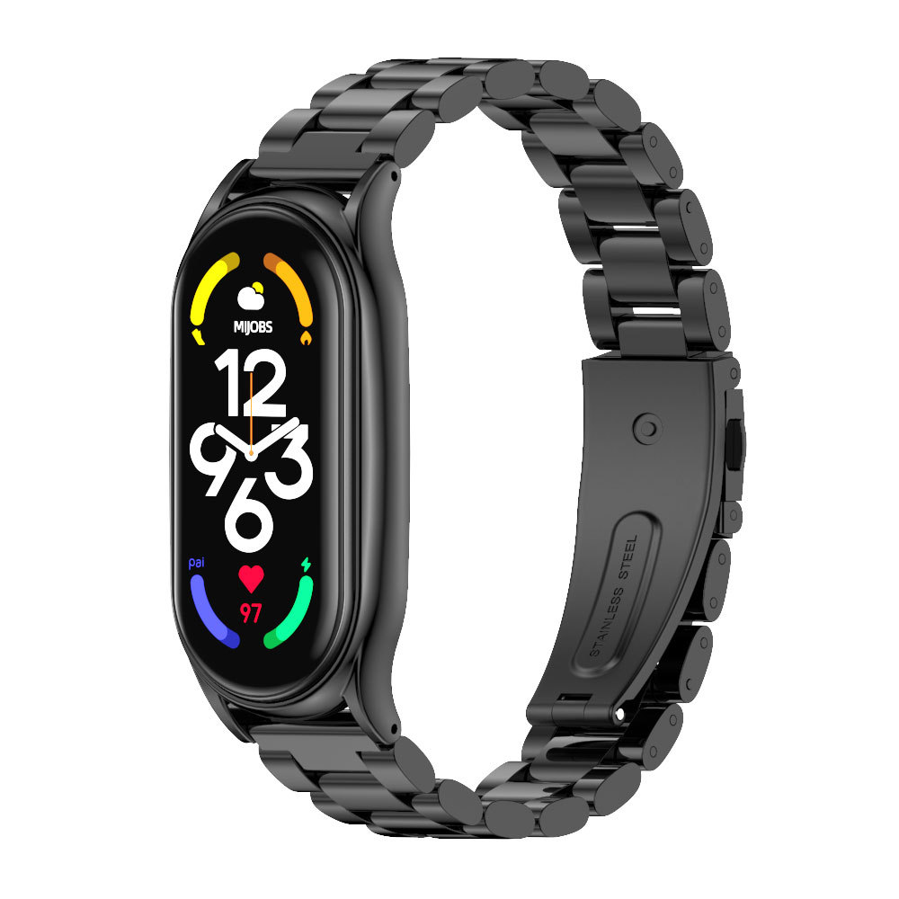 Ремінець MiJobs Plus металевий для Xiaomi Mi Band 7 Black – фото, відгуки, характеристики в інтернет-магазині MoreKitov від продавця: MRK МРК| Купити в Україні: Києві, Харкові, Львові