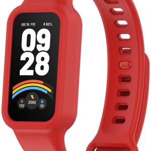 Ремінець силіконовий MRK для фітнес браслета Mi Smart Band 9 Active Червоний – фото, відгуки, характеристики в інтернет-магазині MoreKitov від продавця: MRK МРК| Купити в Україні: Києві, Харкові, Львові