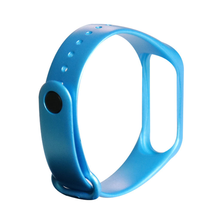 Силіконовий ремінець для фітнес браслета Xiaomi Mi Band 5/6 Перламутр синій 2 Силіконовий ремінець для фітнес браслета Xiaomi Mi Band 5/6 Перламутр синій 2