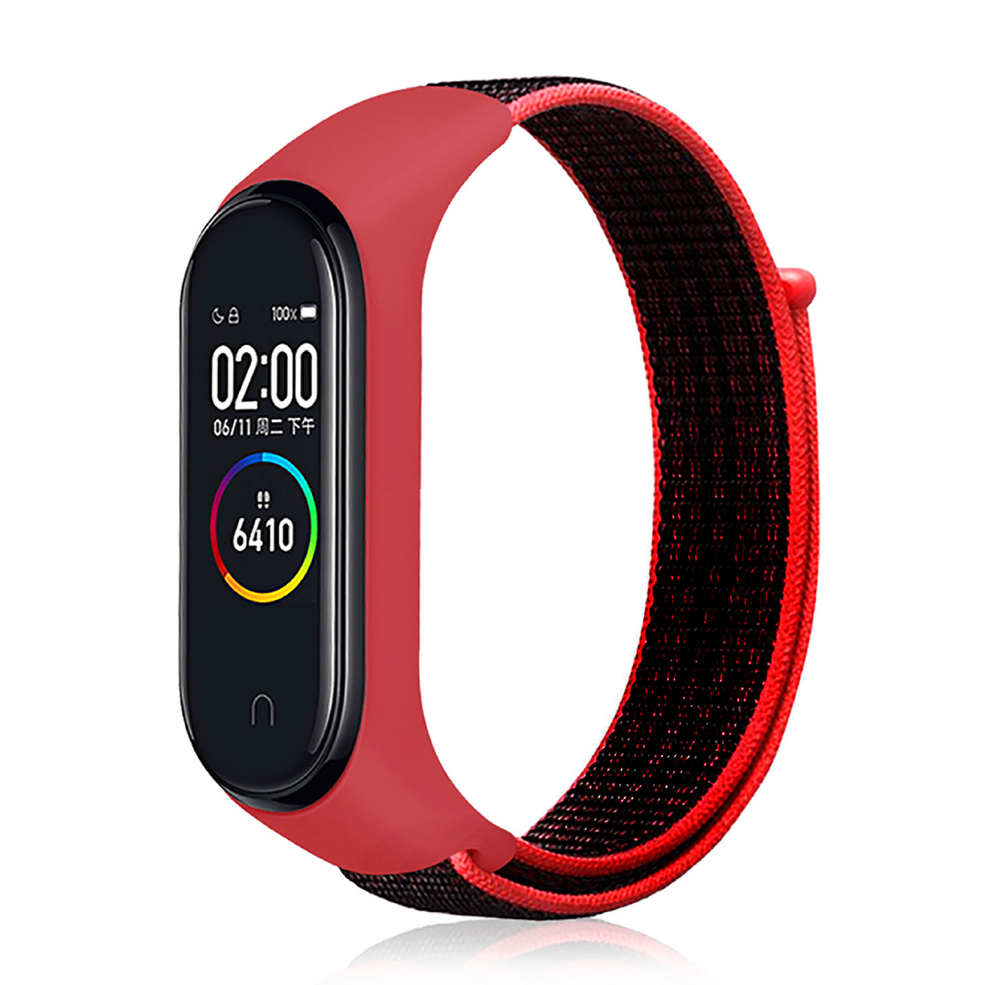 Ремінець нейлоновий MRK для фітнес браслета Xiaomi Mi Band 6/5/4/3 Червоний з чорним – фото, відгуки, характеристики в інтернет-магазині MoreKitov від продавця: MRK МРК| Купити в Україні: Києві, Харкові, Львові