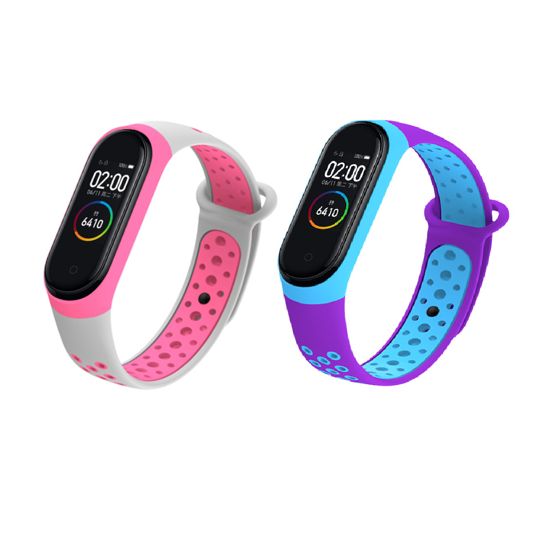 Комплект ремінців Nike style NewDesign для фітнес-браслету Xiaomi Mi Band 3/4 Duo Pink&Violet – фото, відгуки, характеристики в інтернет-магазині MoreKitov від продавця: MRK МРК| Купити в Україні: Києві, Харкові, Львові Комплект ремінців Nike style NewDesign для фітнес-браслету Xiaomi Mi Band 3/4 Duo Pink&Violet – фото, відгуки, характеристики в інтернет-магазині MoreKitov від продавця: MRK МРК| Купити в Україні: Києві, Харкові, Львові