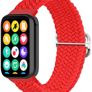 Тканинний ремінець MRK Braided Loop для фітнес браслета Mi Smart Band 8 Pro/9Pro/ Xiaomi Redmi Watch 4/5 з металевим регулятором довжини Red – фото, відгуки, характеристики в інтернет-магазині MoreKitov від продавця: MRK МРК| Купити в Україні: Києві, Харкові, Львові