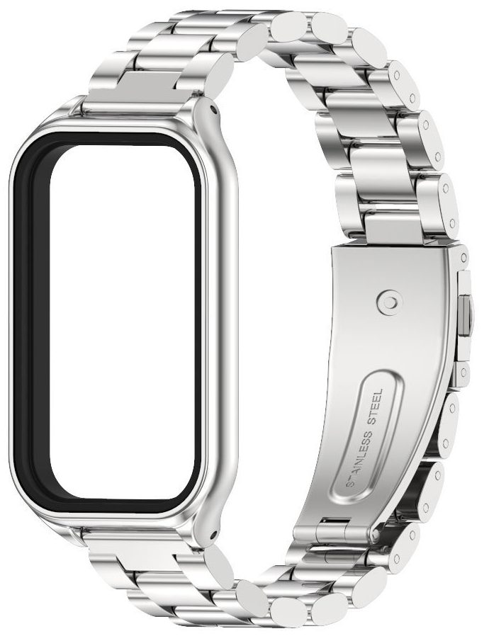 Ремінець металевий Mi Jobs Plus для фітнес браслета Mi Smart Band 9 Active Silver