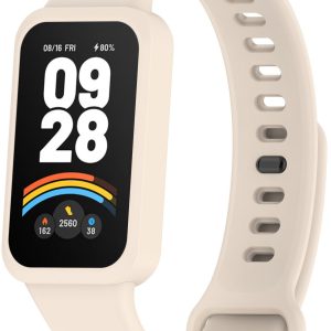 Ремінець силіконовий MRK для фітнес браслета Mi Smart Band 9 Active Cream – фото, відгуки, характеристики в інтернет-магазині MoreKitov від продавця: MRK МРК| Купити в Україні: Києві, Харкові, Львові
