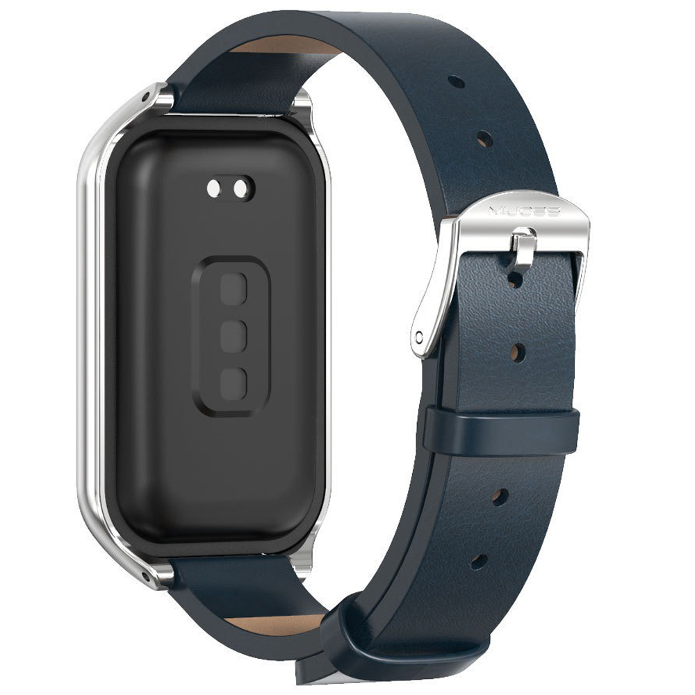 Шкіряний ремінець Mi Jobs з металевою капсулою для Mi Smart Band 8 Active/Redmi Smart Band 2 Blue + Silver – фото, відгуки, характеристики в інтернет-магазині MoreKitov від продавця: MRK МРК| Купити в Україні: Києві, Харкові, Львові