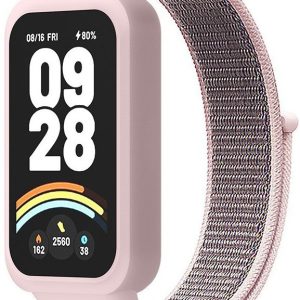 Тканинний ремінець Nylon MRK для фітнес браслета Mi Smart Band 9 Active Light Pink and Gray – фото, відгуки, характеристики в інтернет-магазині MoreKitov від продавця: MRK МРК| Купити в Україні: Києві, Харкові, Львові
