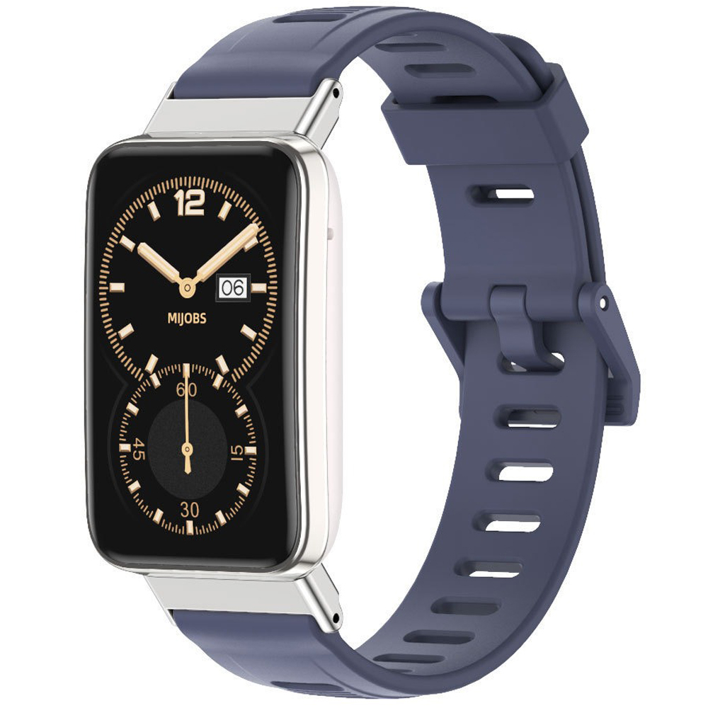 Ремінець силіконовий Mi Jobs Simple Premium Comfort для Mi Smart Band 7 Pro з металевим кріпленням Dark blue + Silver – фото, відгуки, характеристики в інтернет-магазині MoreKitov від продавця: MRK МРК| Купити в Україні: Києві, Харкові, Львові