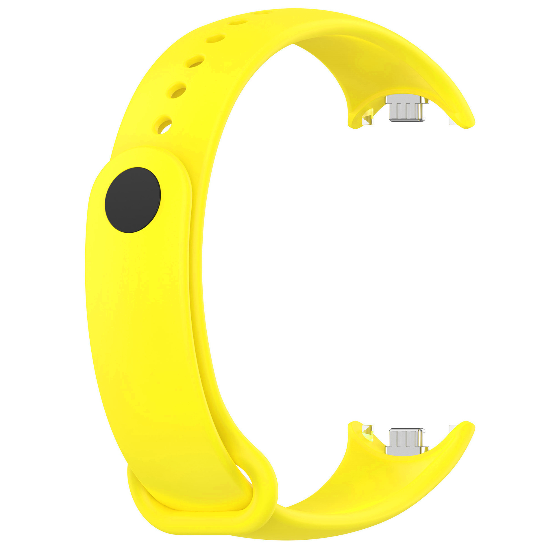 Силіконовий ремінець Original Design MiJobs для фітнес браслета Xiaomi Mi Band 8/9/10 з металевим кріпленням Pineapple