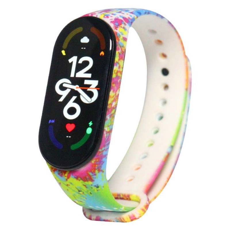 Силіконовий ремінець MRK для фітнес браслета Xiaomi Mi Band 6/5 з малюнком Holi Festival (68) – фото, відгуки, характеристики в інтернет-магазині MoreKitov від продавця: MRK МРК| Купити в Україні: Києві, Харкові, Львові