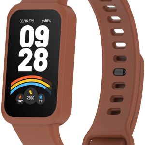Ремінець силіконовий MRK для фітнес браслета Mi Smart Band 9 Active Brown – фото, відгуки, характеристики в інтернет-магазині MoreKitov від продавця: MRK МРК| Купити в Україні: Києві, Харкові, Львові
