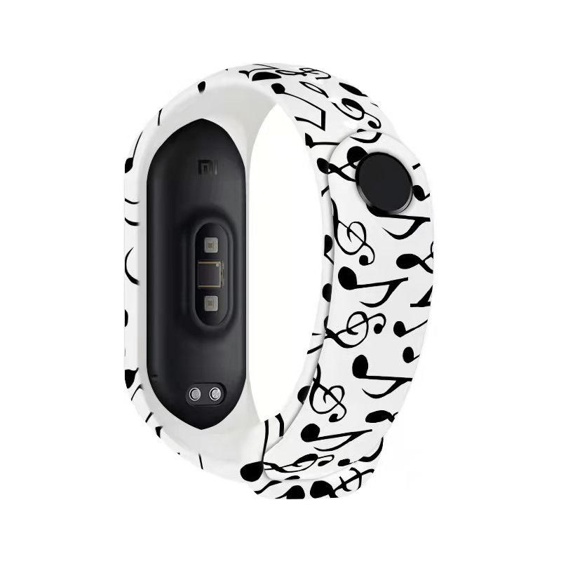 Силіконовий ремінець MRK для фітнес браслета Xiaomi Mi Band 6/5 з малюнком Ноти (16) – фото, відгуки, характеристики в інтернет-магазині MoreKitov від продавця: MRK МРК| Купити в Україні: Києві, Харкові, Львові