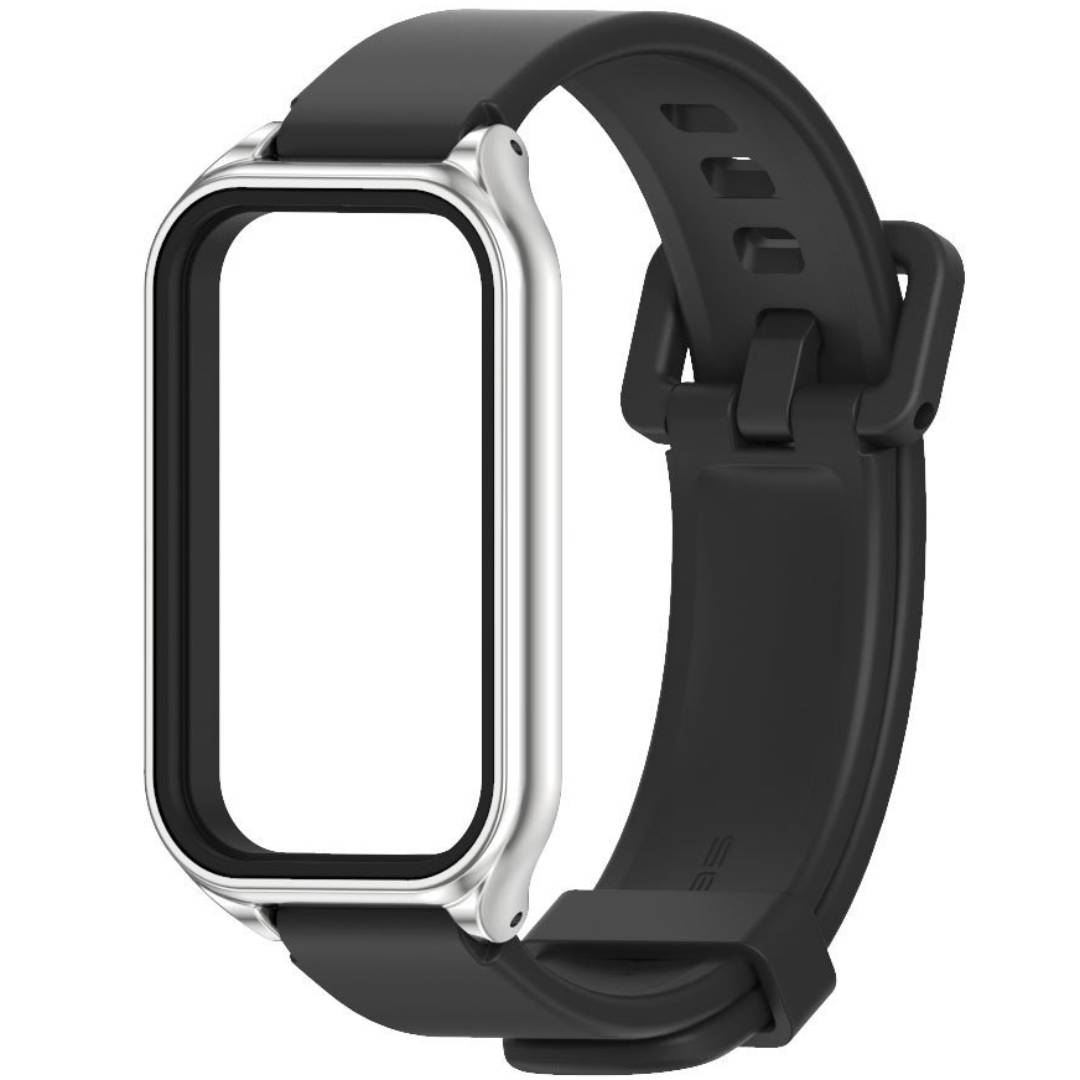 Силіконовий ремінець Mi Jobs Simple Premium Comfort з металевою капсулою для фітнес браслета Mi Smart Band 8 Active/ Redmi Smart Band 2 чорний + срібло – фото, відгуки, характеристики в інтернет-магазині MoreKitov від продавця: MRK МРК| Купити в Україні: Києві, Харкові, Львові Силіконовий ремінець Mi Jobs Simple Premium Comfort з металевою капсулою для фітнес браслета Mi Smart Band 8 Active/ Redmi Smart Band 2 чорний + срібло – фото, відгуки, характеристики в інтернет-магазині MoreKitov від продавця: MRK МРК| Купити в Україні: Києві, Харкові, Львові