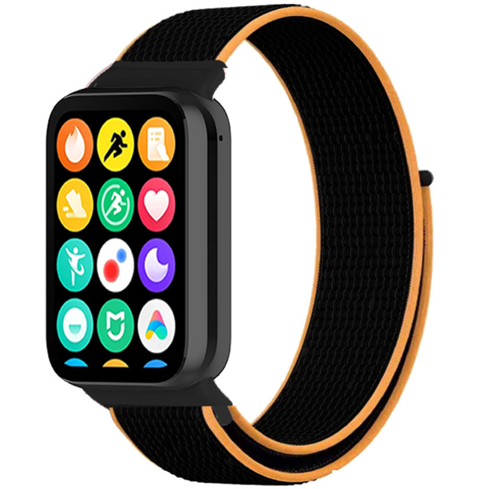 Ремінець нейлоновий MRK для фітнес браслета Mi Smart Band 8 Pro/9Pro/ Xiaomi Redmi Watch 4/5 Чорний з оранжевим – фото, відгуки, характеристики в інтернет-магазині MoreKitov від продавця: MRK МРК| Купити в Україні: Києві, Харкові, Львові