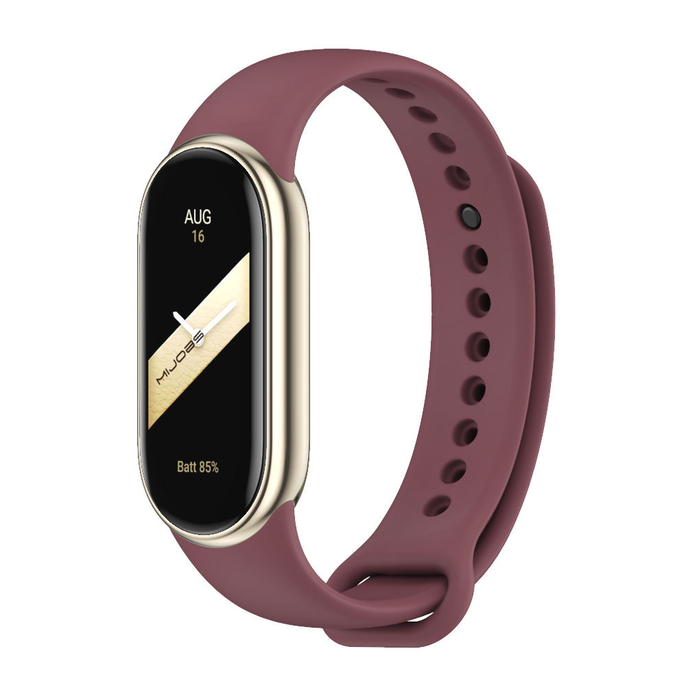 Силіконовий ремінець Original Design MiJobs для фітнес браслета Xiaomi Mi Band 8/9/10 Marsala (12) з металевим кріпленням 2 Силіконовий ремінець Original Design MiJobs для фітнес браслета Xiaomi Mi Band 8/9/10 Marsala (12) з металевим кріпленням 2