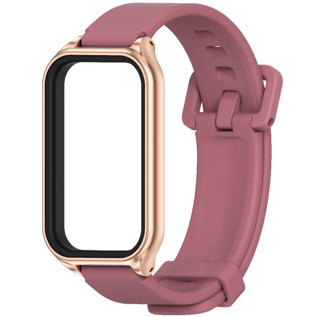 Ремінець силіконовий Mi Jobs Simple Premium Comfort з металевою капсулою для фітнес браслета Mi Smart Band 8 Active/Redmi Smart Band 2 марсала + Rose Gold – фото, відгуки, характеристики в інтернет-магазині MoreKitov від продавця: MRK МРК| Купити в Україні: Києві, Харкові, Львові