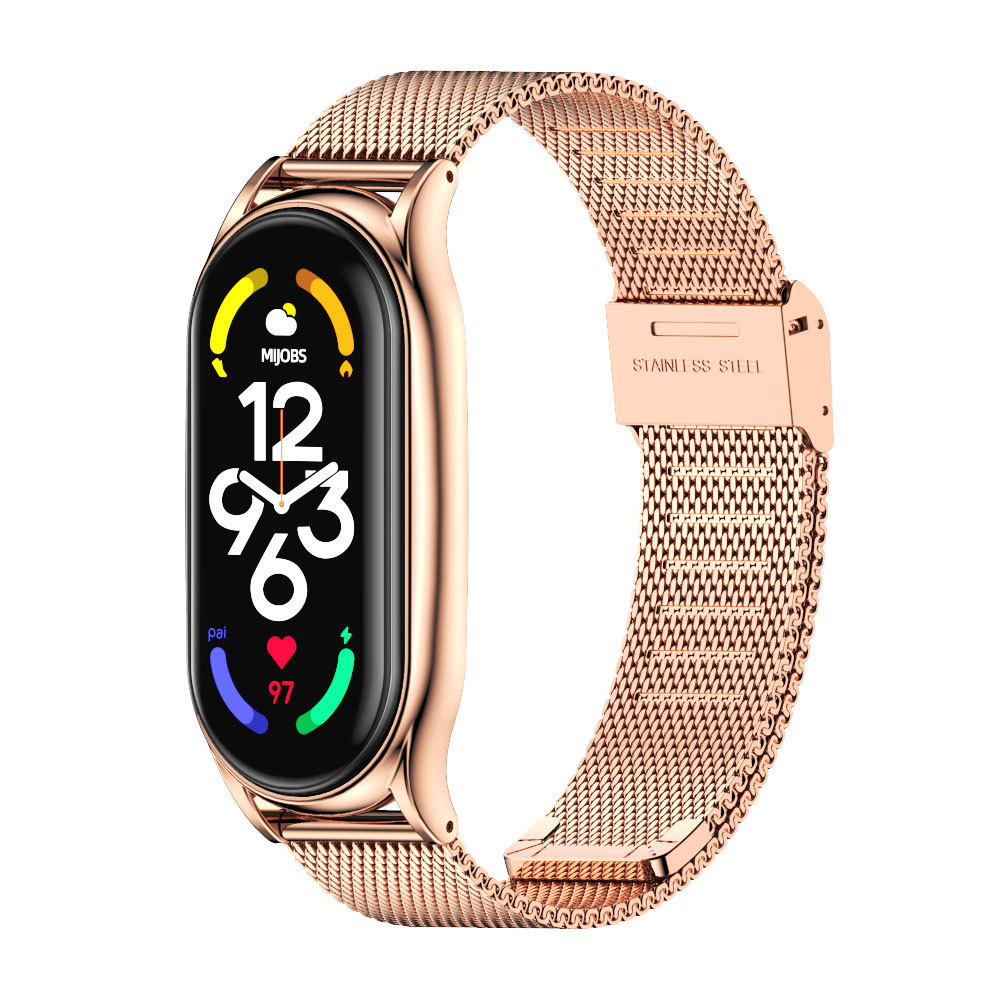 Ремінець металевий MiJobs Milanese Loop Classic clasp для фітнес браслета Xiaomi Mi Band 7 Gold Rose – фото, відгуки, характеристики в інтернет-магазині MoreKitov від продавця: MRK МРК| Купити в Україні: Києві, Харкові, Львові Ремінець металевий MiJobs Milanese Loop Classic clasp для фітнес браслета Xiaomi Mi Band 7 Gold Rose – фото, відгуки, характеристики в інтернет-магазині MoreKitov від продавця: MRK МРК| Купити в Україні: Києві, Харкові, Львові