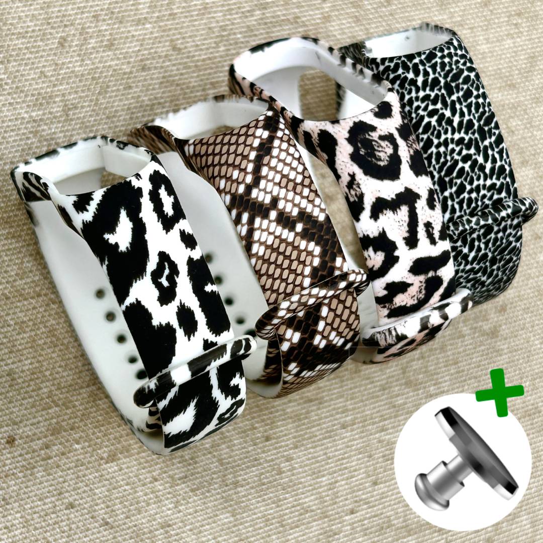 Комплект силіконових ремінців Tiger Set для фітнес браслета Xiaomi Mi Band 5/6/7 з металевою кнопкою (чотири ремінці) – фото, відгуки, характеристики в інтернет-магазині MoreKitov від продавця: MRK МРК| Купити в Україні: Києві, Харкові, Львові